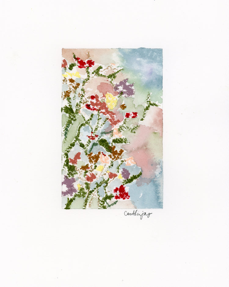 Mixed Media Floral No 6