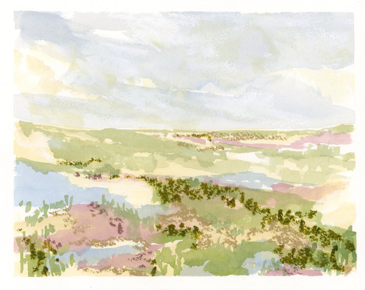 Mixed Media Pastel Landscape