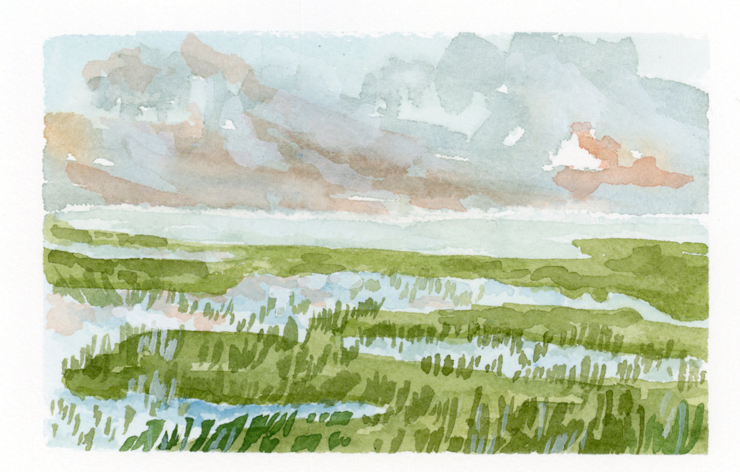 Sunset Marsh Print (4x6)