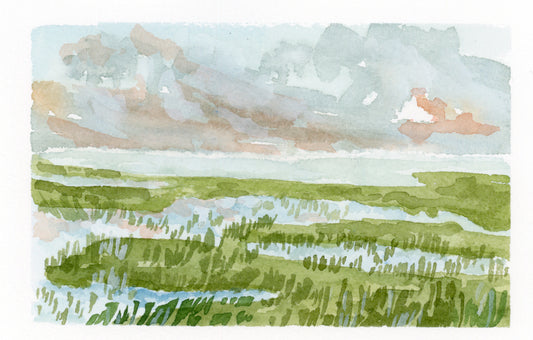 Sunset Marsh Print