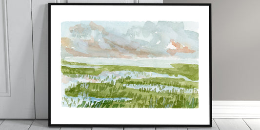 Sunset Marsh Print