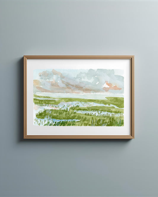 Sunset Marsh Print
