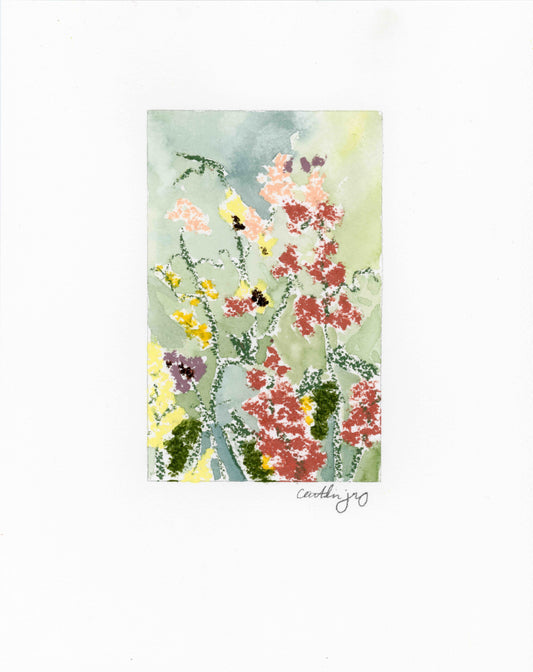 Mixed Media Floral No 2