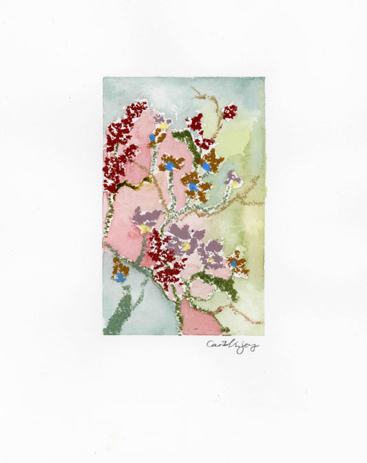 Mixed Media Floral No 3