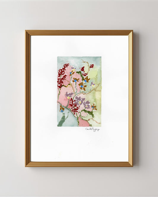 Mixed Media Floral No 3