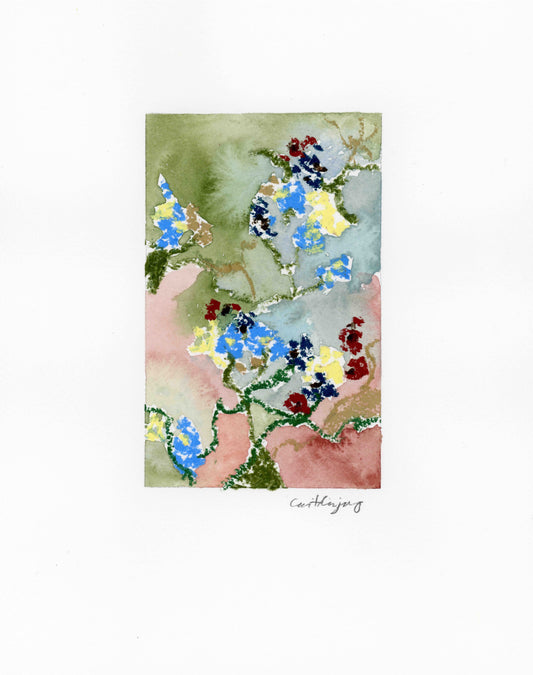 Mixed Media Floral No 5