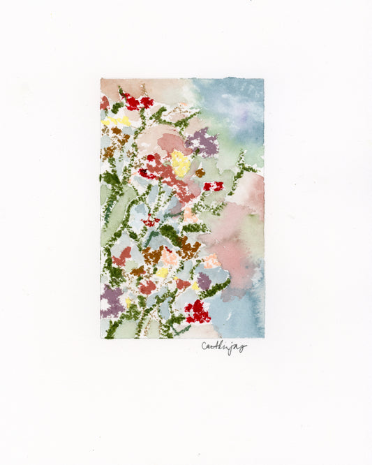 Mixed Media Floral No 6