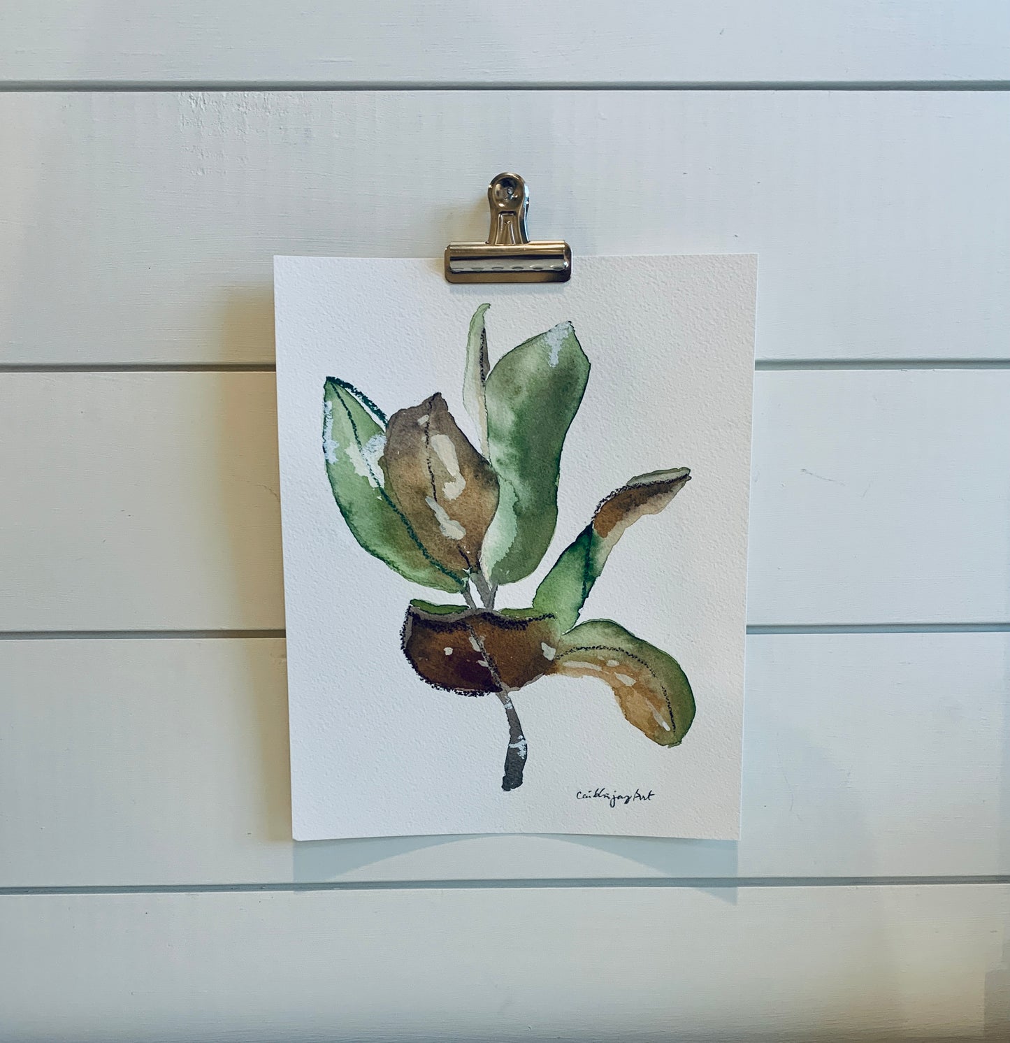 Magnolia leaf No. 1 Print (8x10)