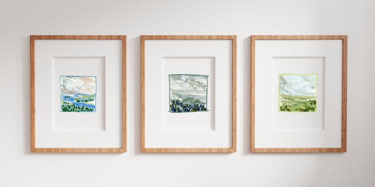 Mini Blue Waters Print